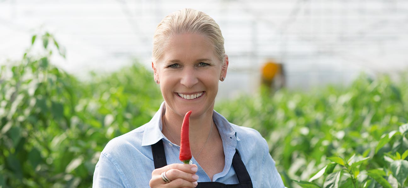 Frische Pepperoni
- direkt vom Strauch?

... für Cornelia Poletto eine wichtige Zutat für ihre kreativen Gerichte.